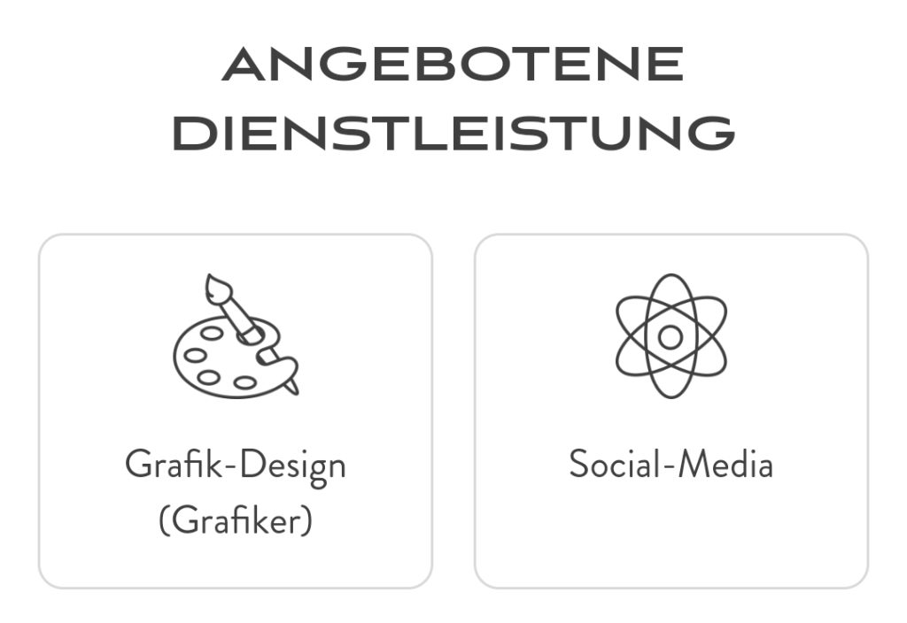 Angebotene Dienstleistungen