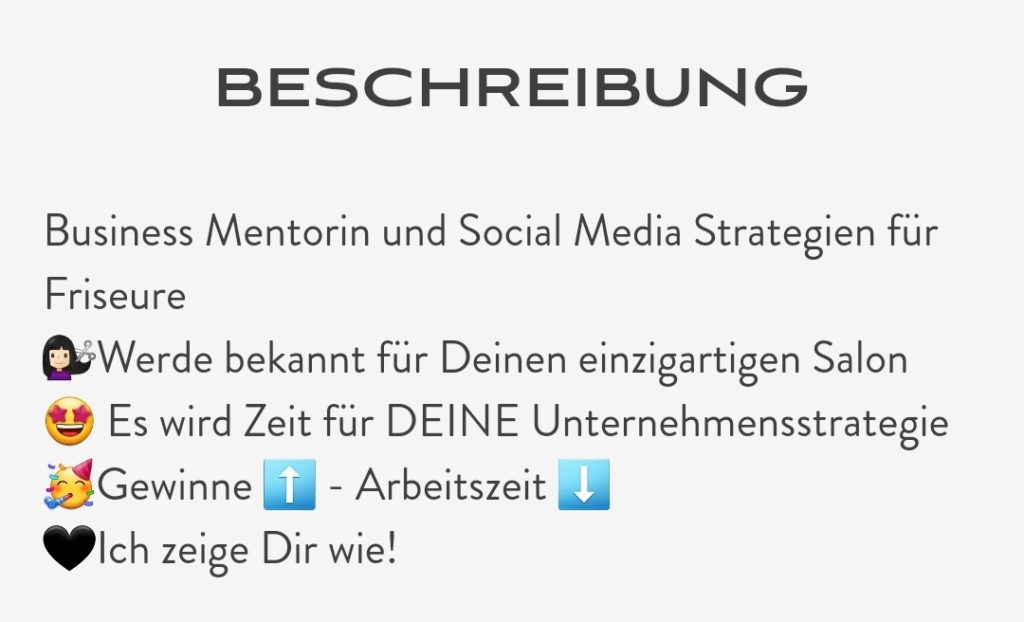 Beschreibung Dienstleister