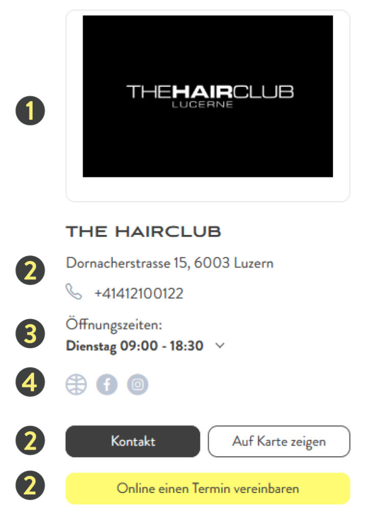 Übersicht Salon-Profil