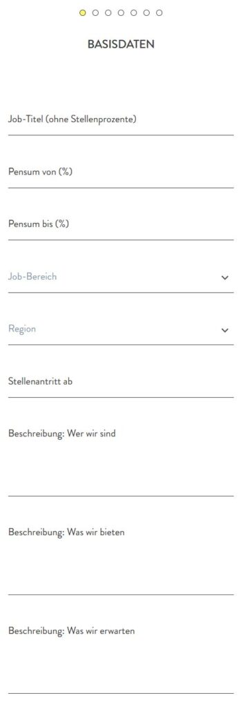 Basisdaten Job-Inserat hairinspo